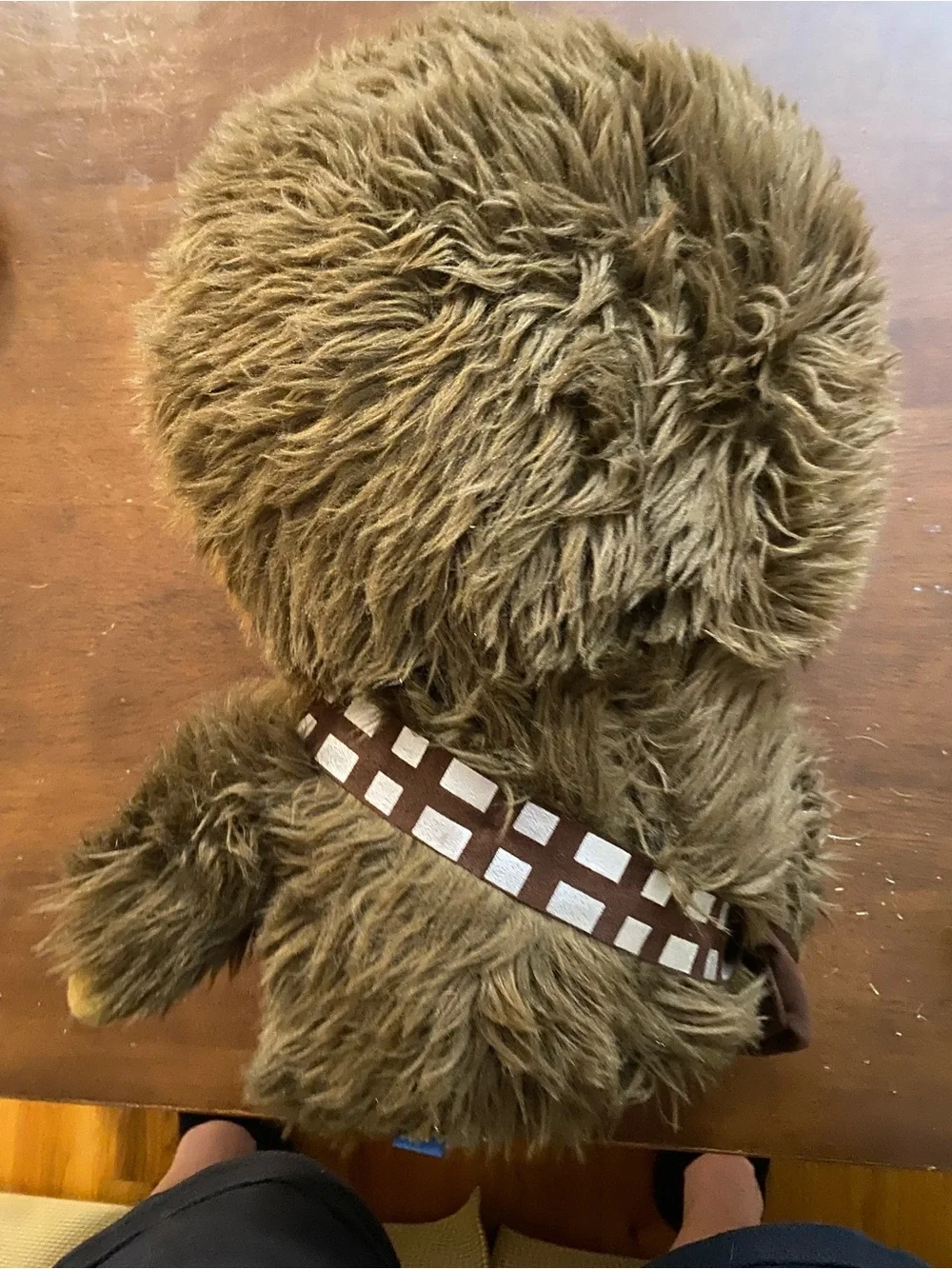 Plush Brown Chewbacca-Style Kids Stuffed Animal - Soft Furry Toy 17 inches